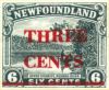 3c overprinted on 6c